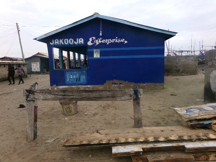 Fishing input shop in Akplabanya (sells ropes, twines etc)